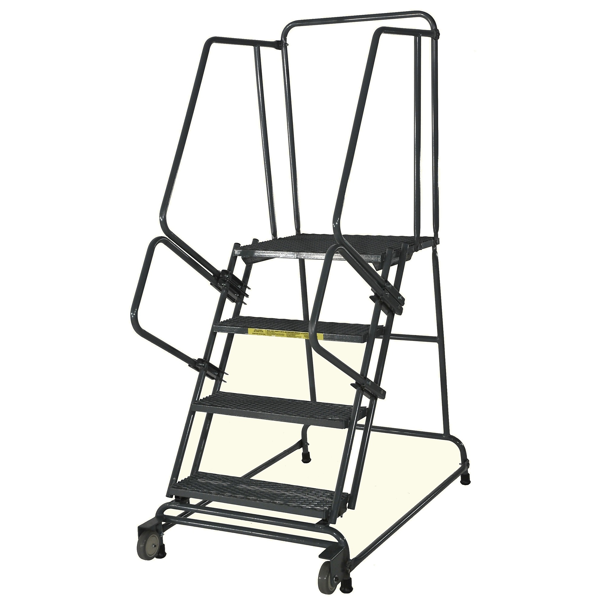 Ballymore, Rolling Ladder, Overall Height 73 in, Steps 4, Material Steel, Model# TR-4-P